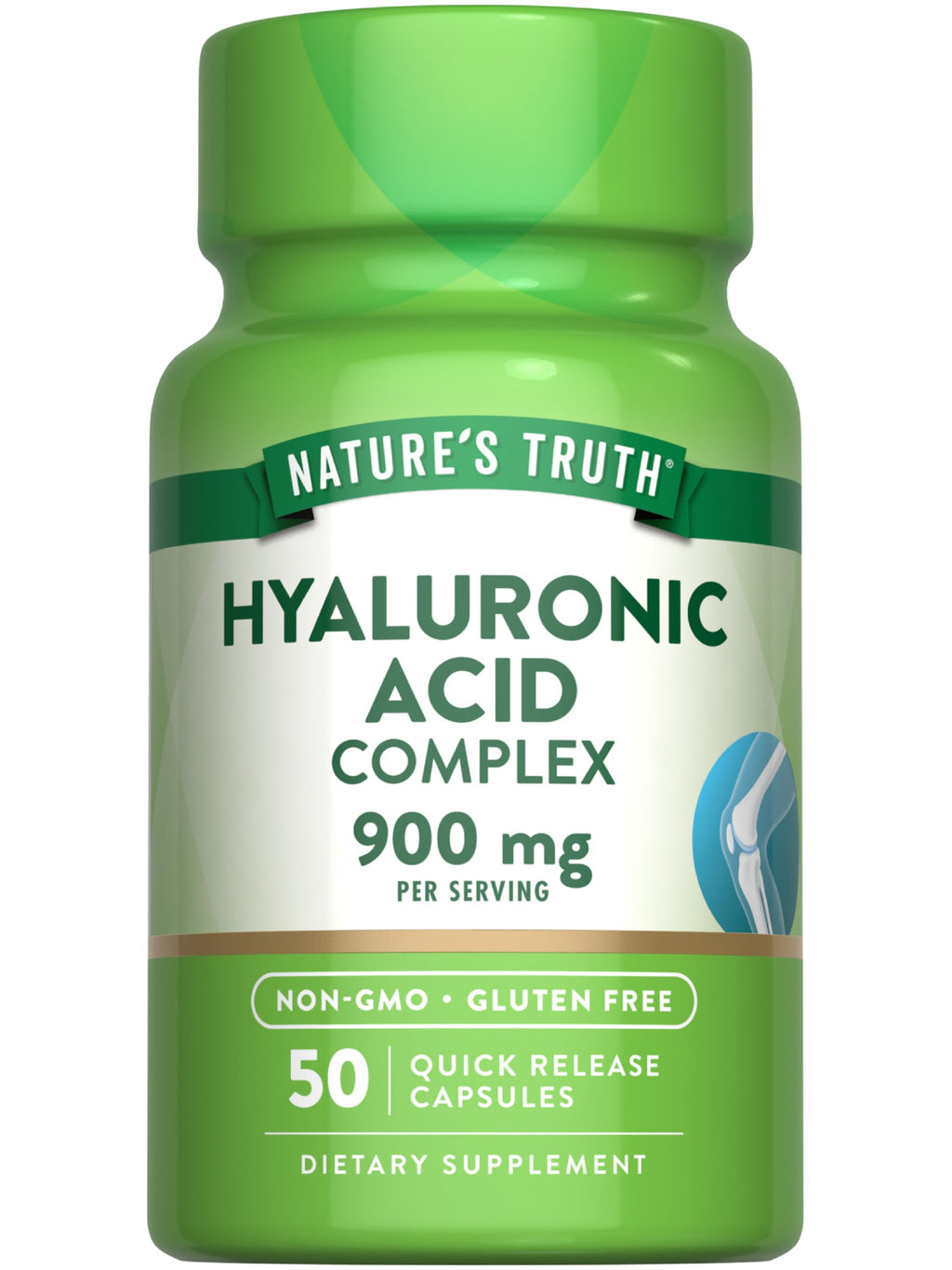 Nature's Truth Hyaluronic Acid with Collagen & MSM - 50 Capsules