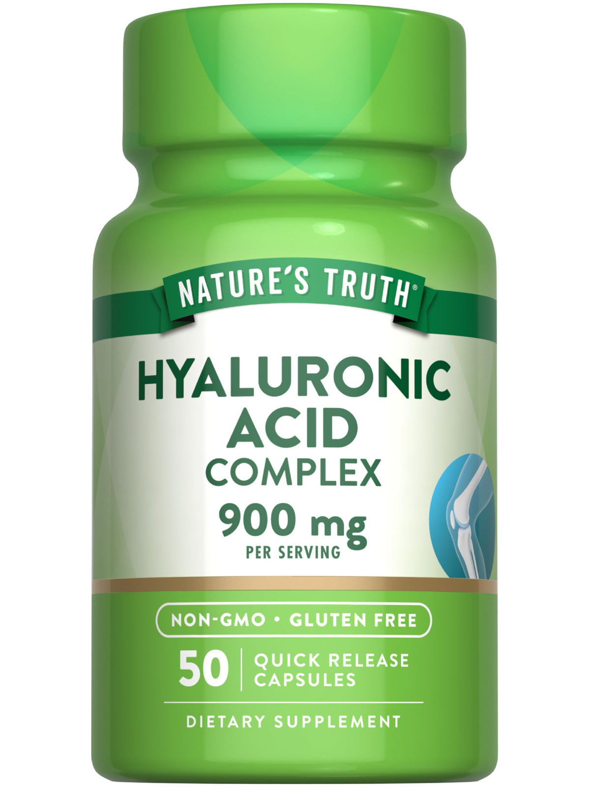 Nature's Truth Hyaluronic Acid with Collagen & MSM - 50 Capsules