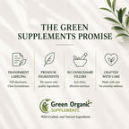 Green Organic Supplements CoQ 10 Complex, Ubiquinone, 90 Vegetarian Capsules, High