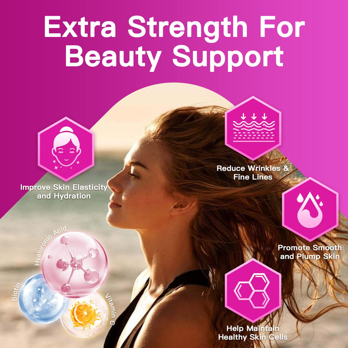 ZEBORA Multi Collagen Peptides Powder for Women - 35 Servings - image 4