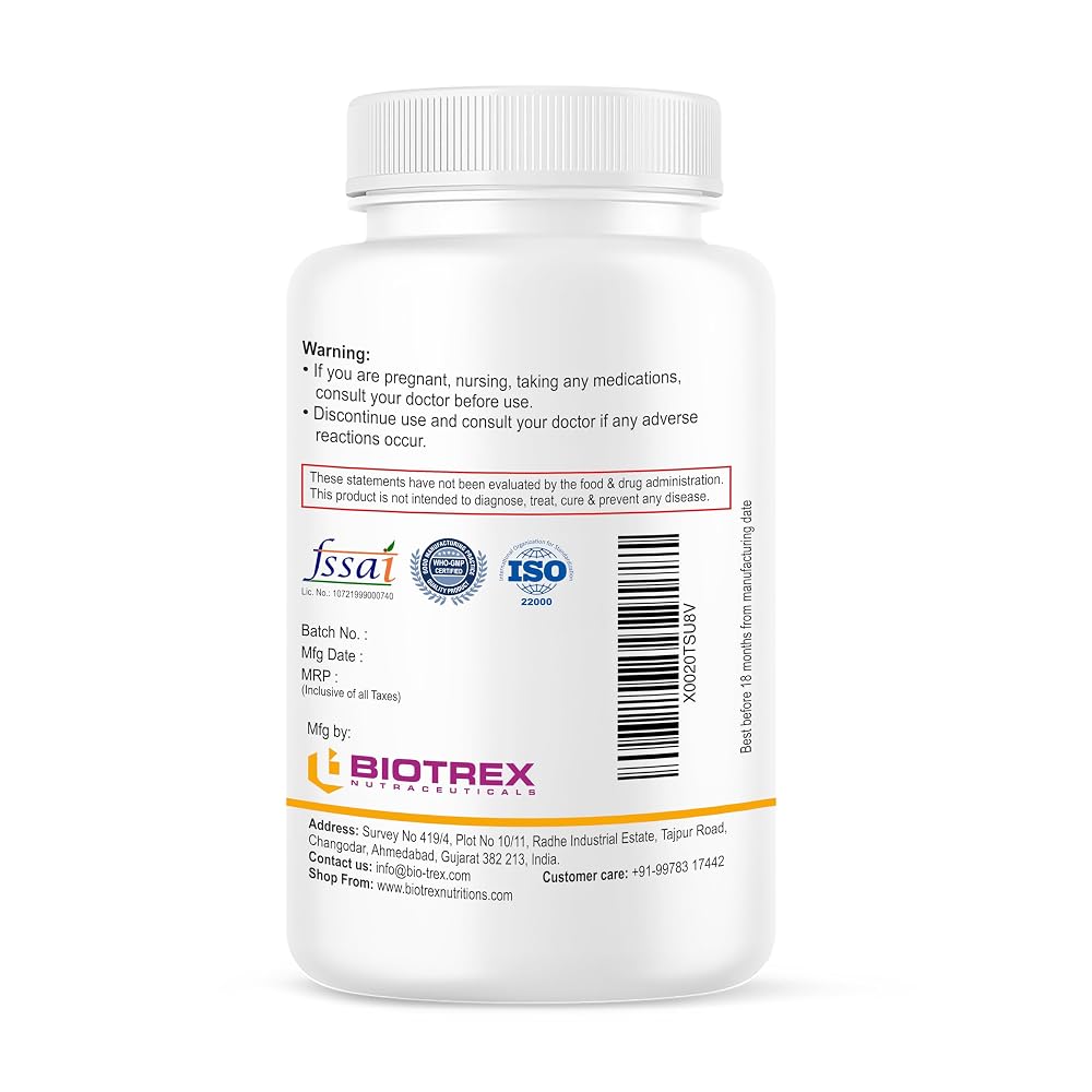 BIOTREX NUTRACEUTICALS Magnesium Glycinate - 120 Capsules - image 3