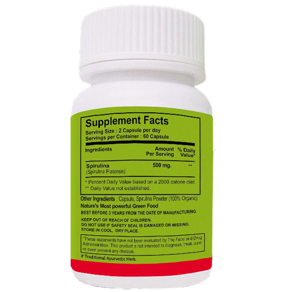 Bhumija Lifesciences Organic Spirulina Capsules - image 2