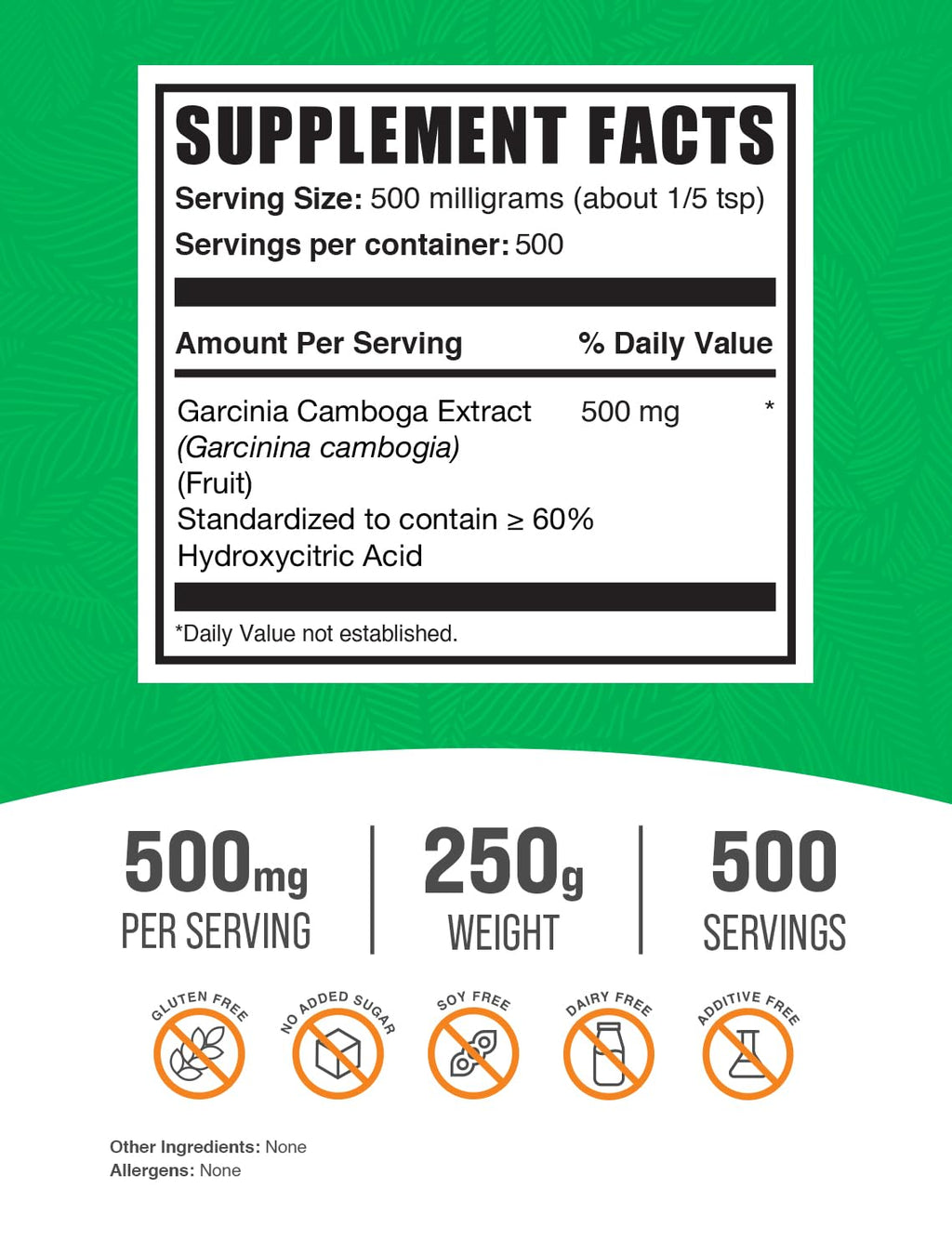 BulkSupplements.com Garcinia Cambogia Extract Powder with 60%