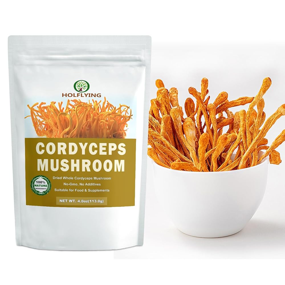 HOLFLYING Dried Whole Cordyceps Mushroom - 4 oz - image 3