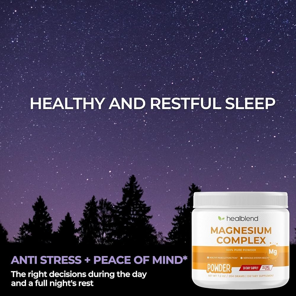 healblend Magnesium Complex Powder (Magnesium Citrate 350 mg in Each