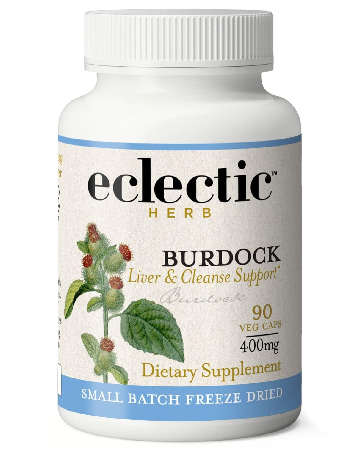 Eclectic Institute Organic Burdock Root Capsules - 90 Count