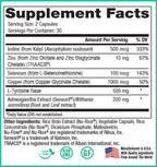 Peak Pure & Natural Thyroid Support Supplement - 60 Capsules - image 3