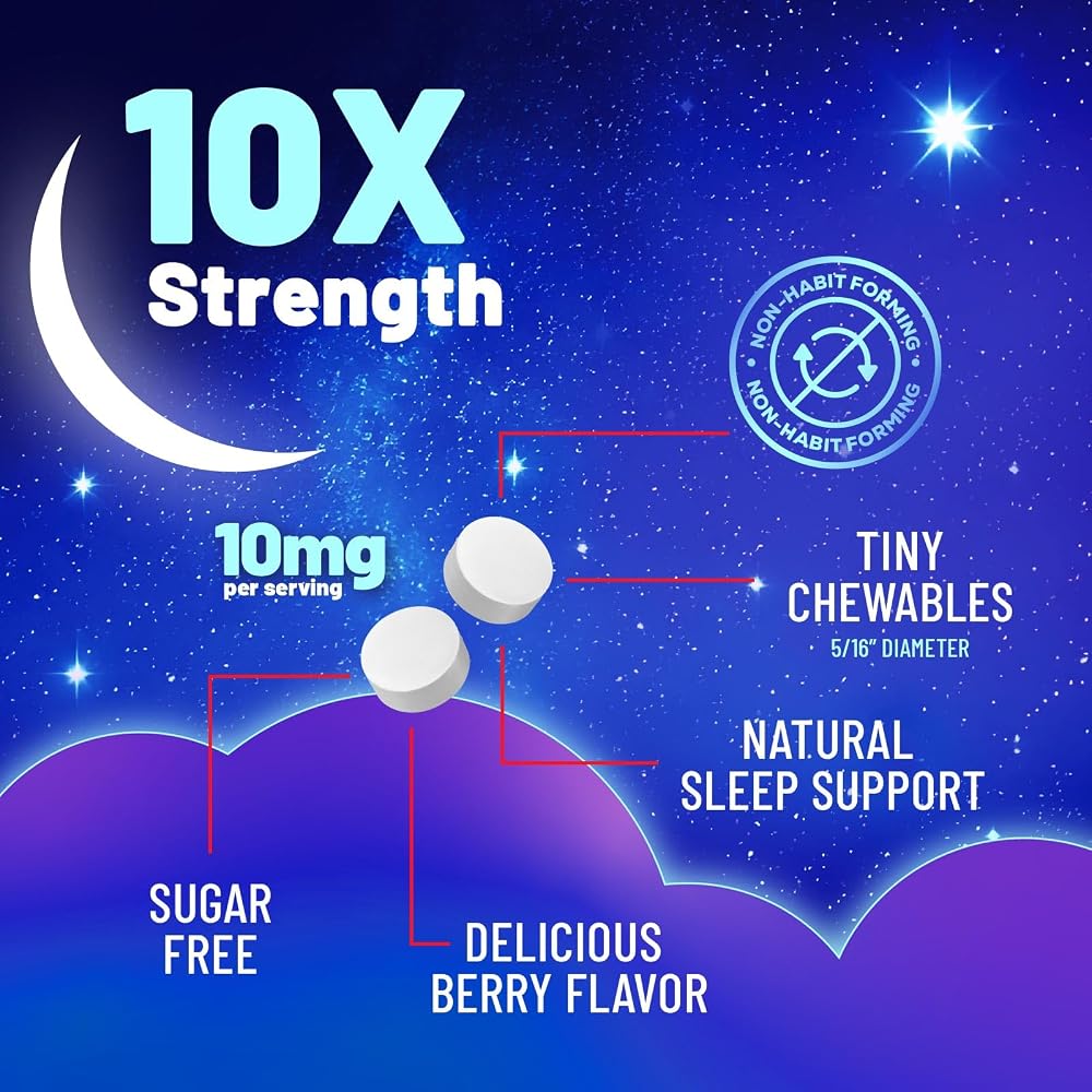 Nature's Nutrition Melatonin Sleep Supplement 10mg