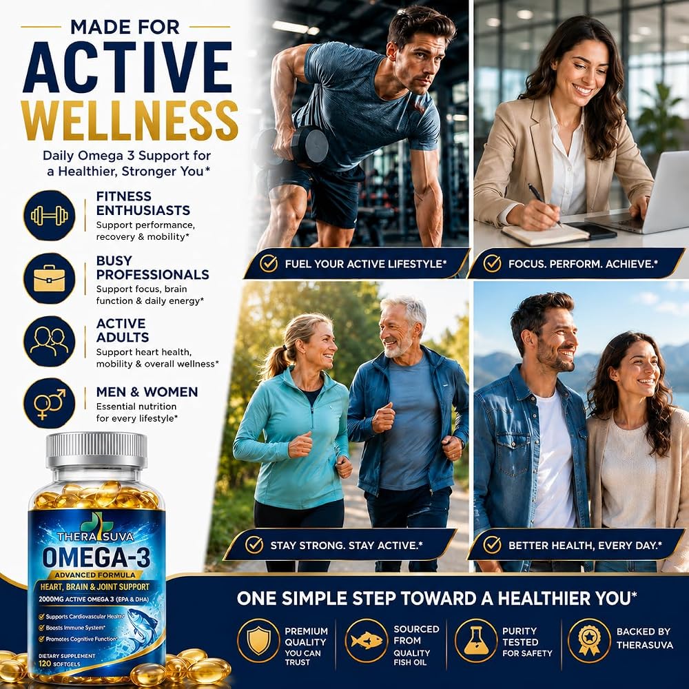 TheraSuva Triple Strength Alaskan Fish Oil - 120 Softgels - image 5
