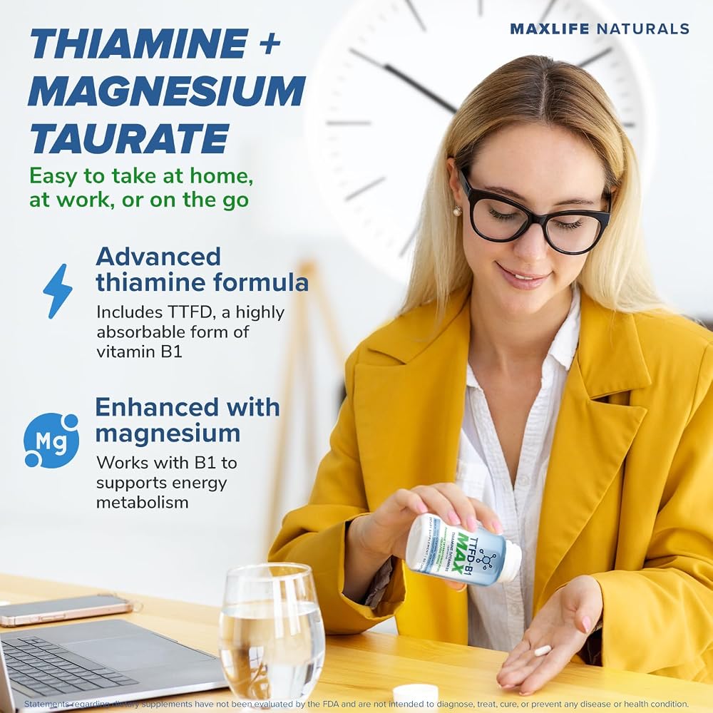 MAXLIFE NATURALS TTFD Thiamine B1 Supplement 100 mg - 60 Capsules - image 4