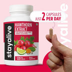 STAY ALIVE Hawthorn Berry 20:1 Extract Supplement - 120 Capsules - image 7