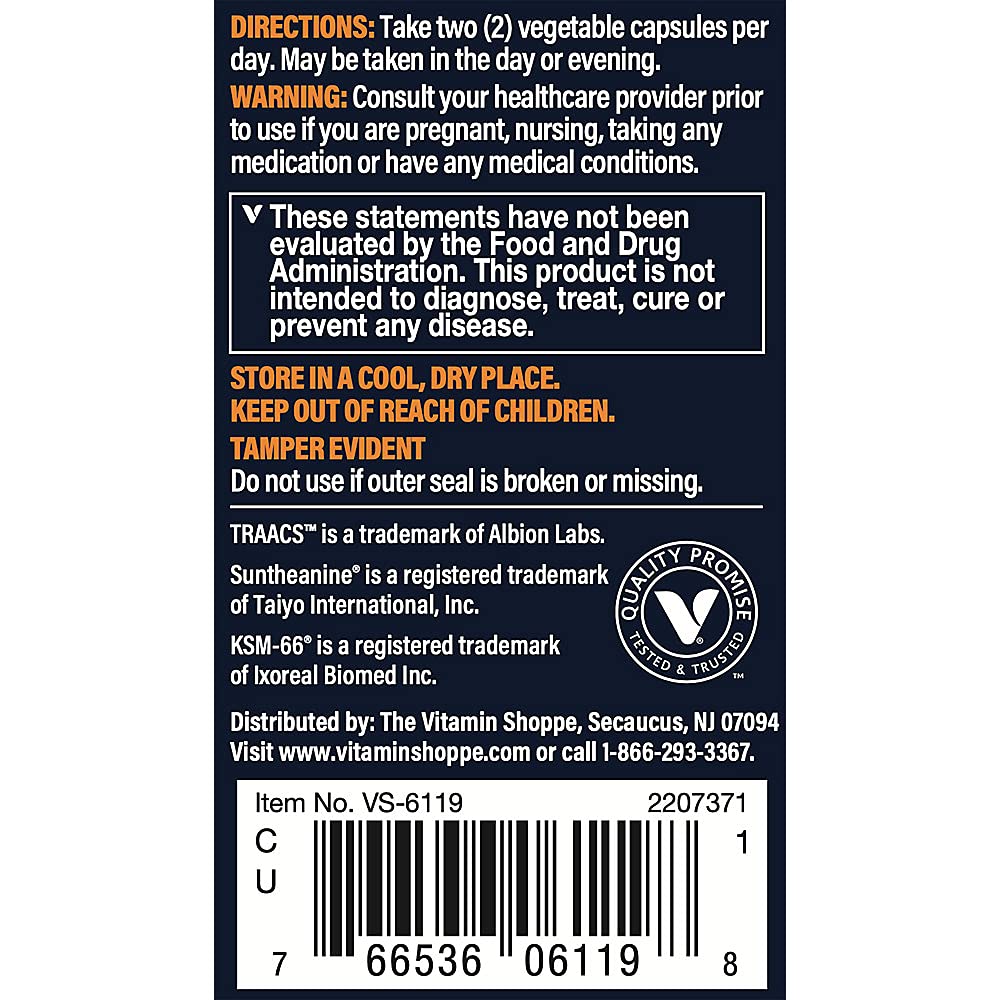 Vthrive Relax and Restore Stress and Adrenal Support - 60 Capsules - image 3