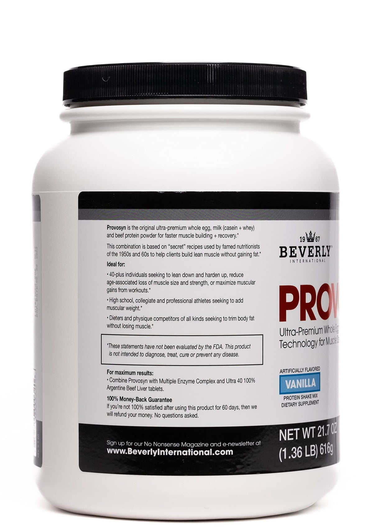 Beverly International PROVOSYN Whole Egg Milk Beef Protein Powder - 616 g - image 3