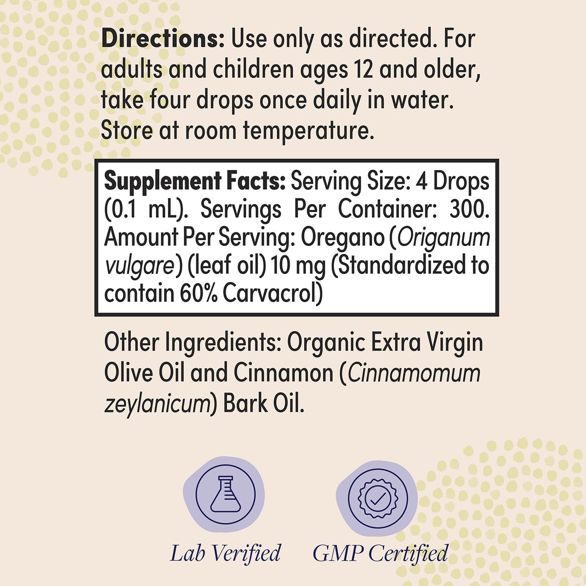 ZAND Oregano Oil Drops Wellness Support 60% Carvacrol - 1 fl oz - image 2