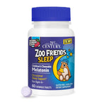 21st Century Zoo Friends Kids Melatonin Chewable, Raspberry - 60 Tablets