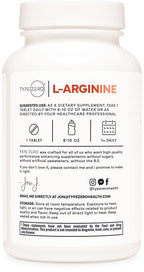 Type Zero L-Arginine 1,000 mg - 90 Tablets - image 3
