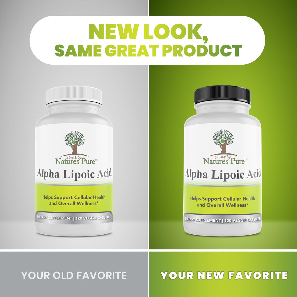 Simply Natures Pure Astragalus Alpha Lipoic Acid 600mg Capsules