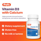 Rugby Vitamin D3 25 mcg (1,000 IU) - 100 Tablets - image 3