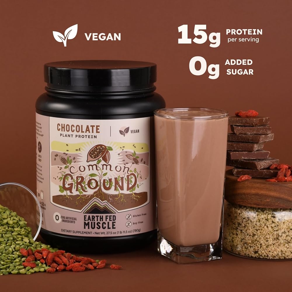 Earth Fed Muscle Common Ground Vegan Protein Powder