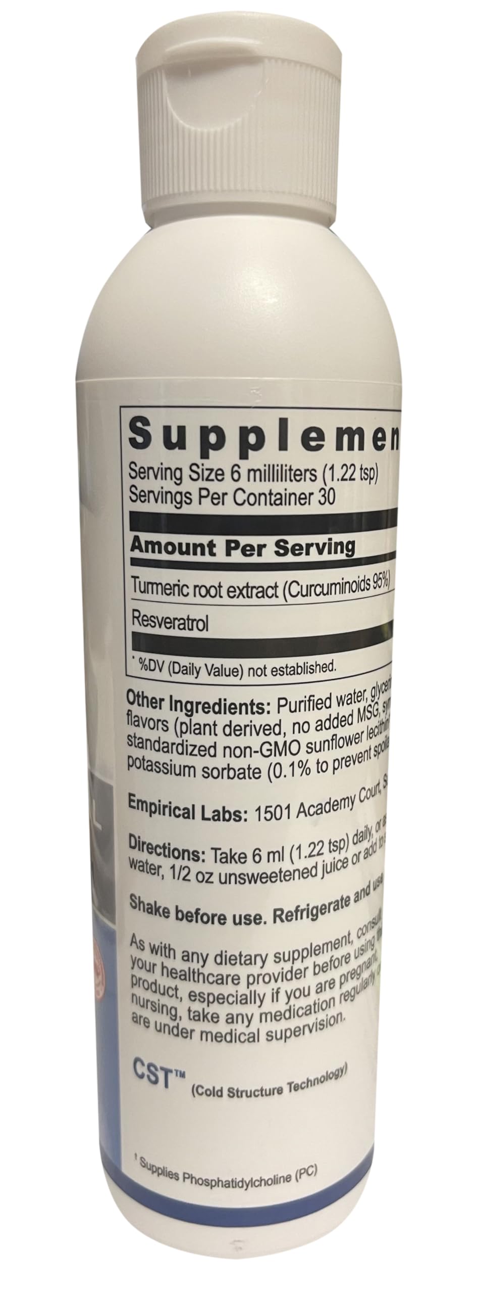 Empirical Labs Liposomal Curcumin Resveratrol Liquid - 6 fl.oz - image 2