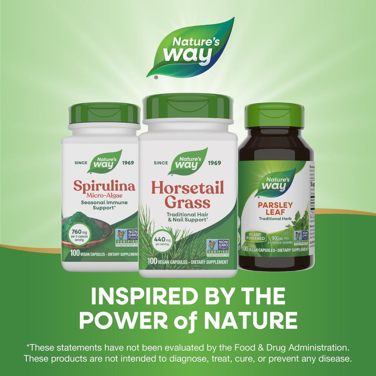 Nature's Way Horsetail Grass 440mg - 100 Capsules - image 7