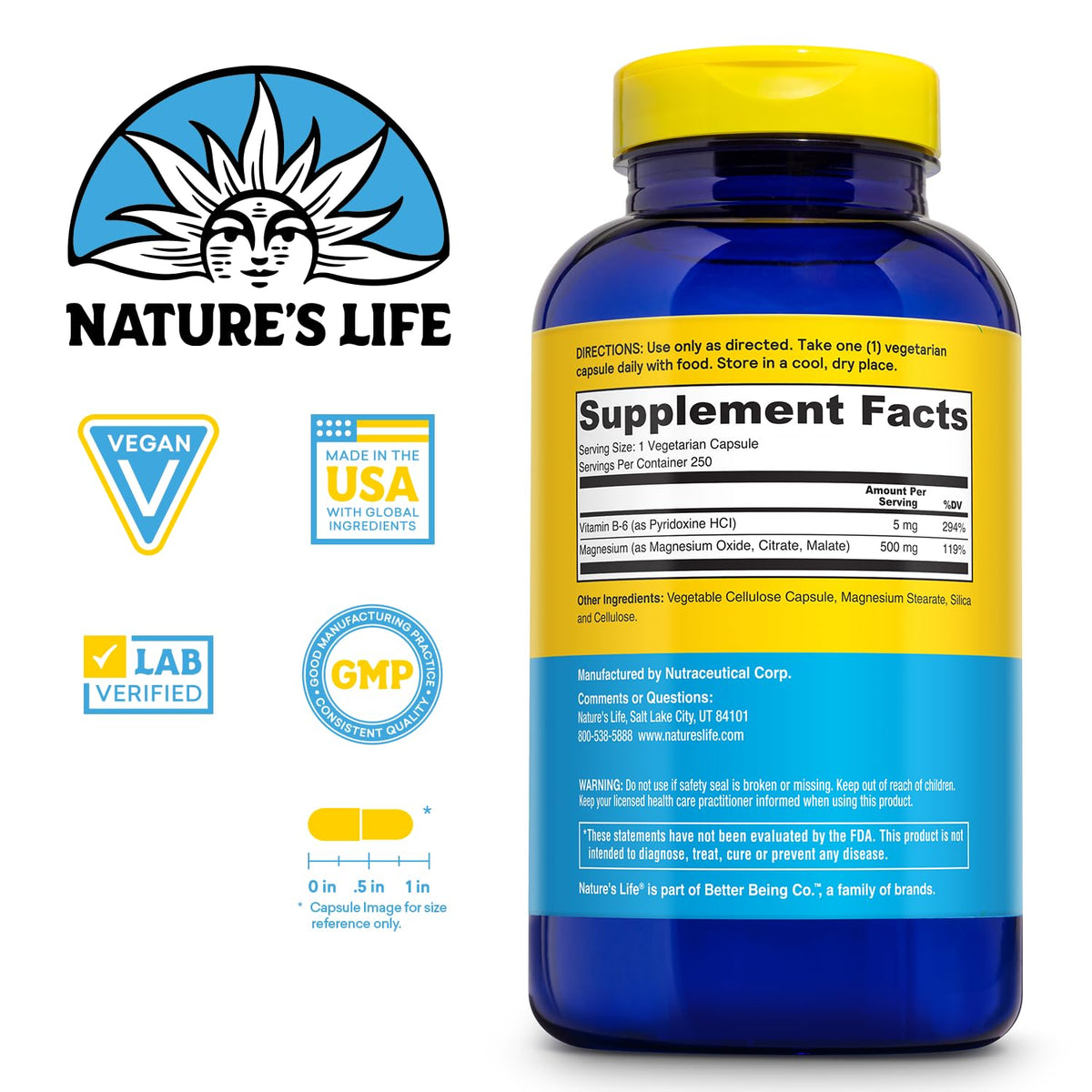 NATURE'S LIFE Renewing Magnesium 500 mg