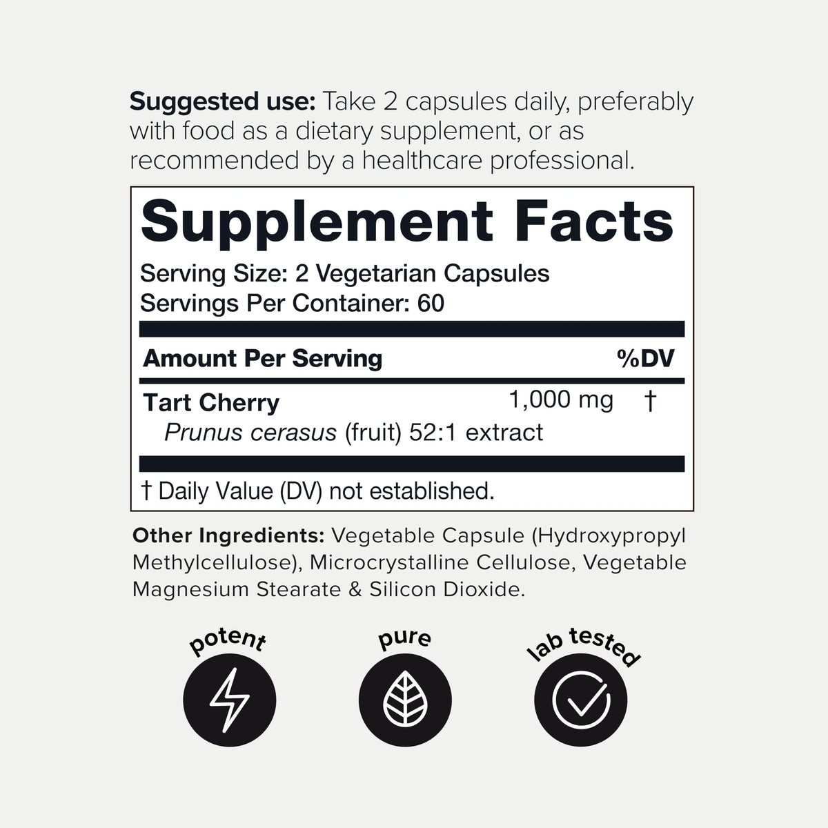Toniiq Tart Cherry Capsules Ultra High Potency 52:1 Extract - 120 Count - image 7