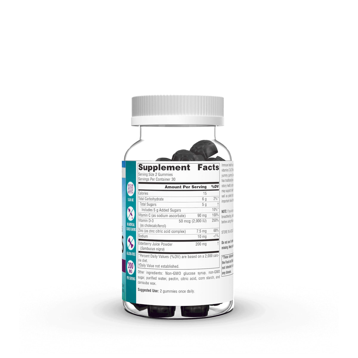 Source Naturals Wellness Elderberry Gummies 200 mg - 60 Gummies - image 2