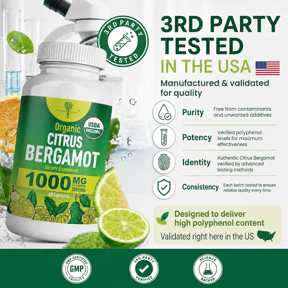 Nourishing Nutrients Organic Citrus Bergamot Supplement