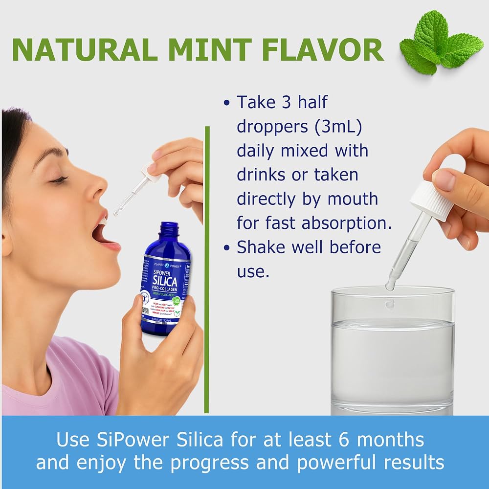 Planet Power SiPower Silica Vegan Collagen Liquid - 4 Fl Oz - image 4