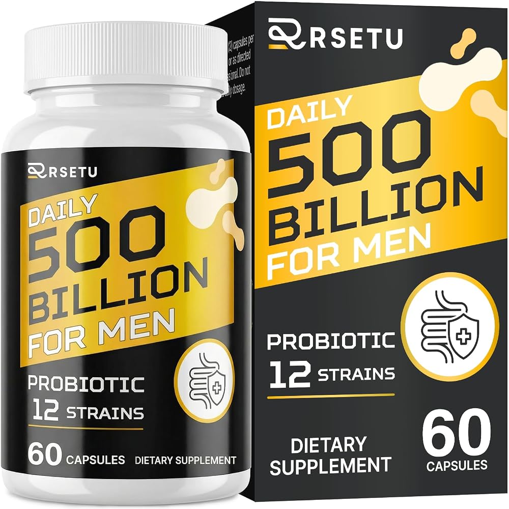 RSETU Probiotics for Men: 500 Billion CFU