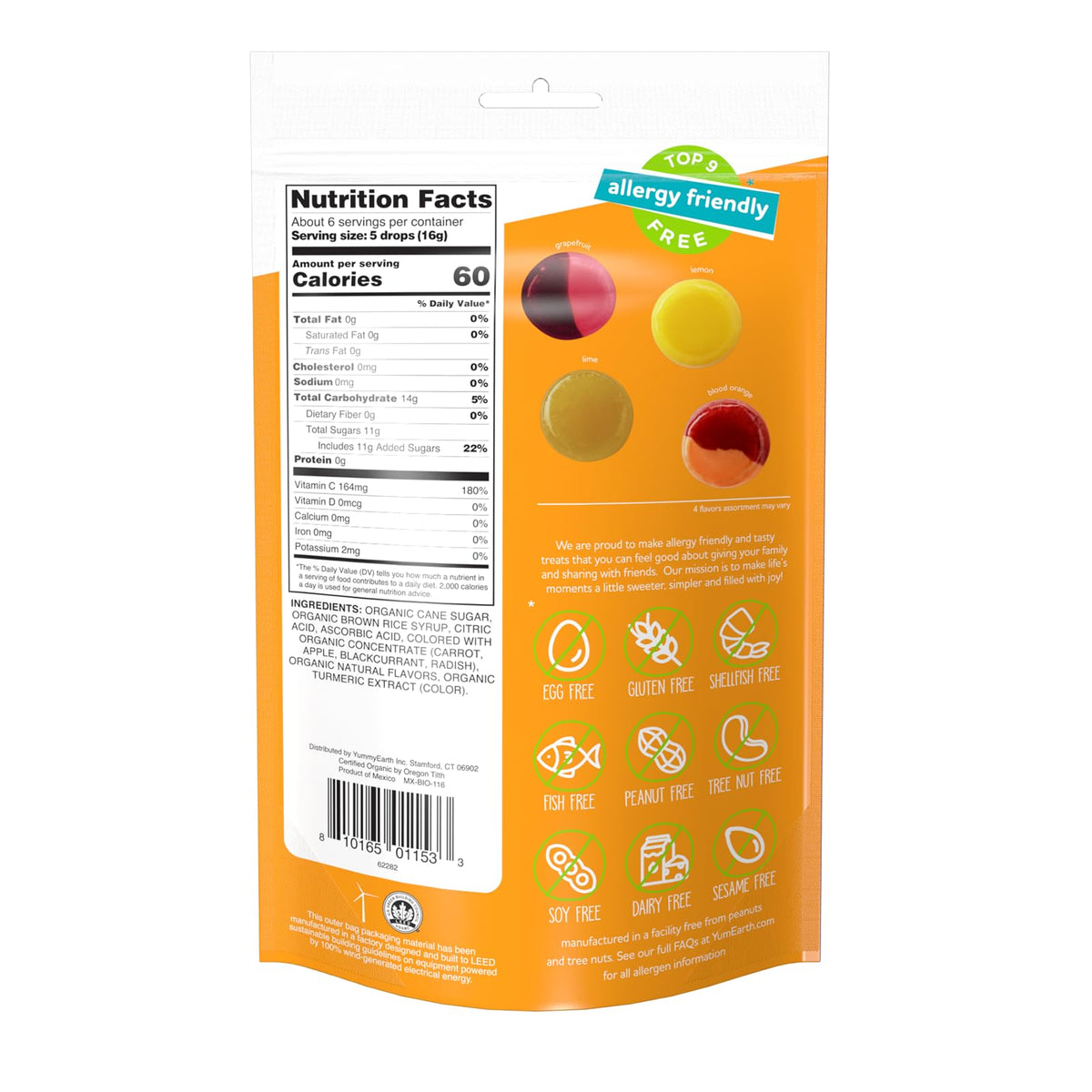 YumEarth Organic Vitamin C Drops Citrus Grove - 3.3 oz - image 2