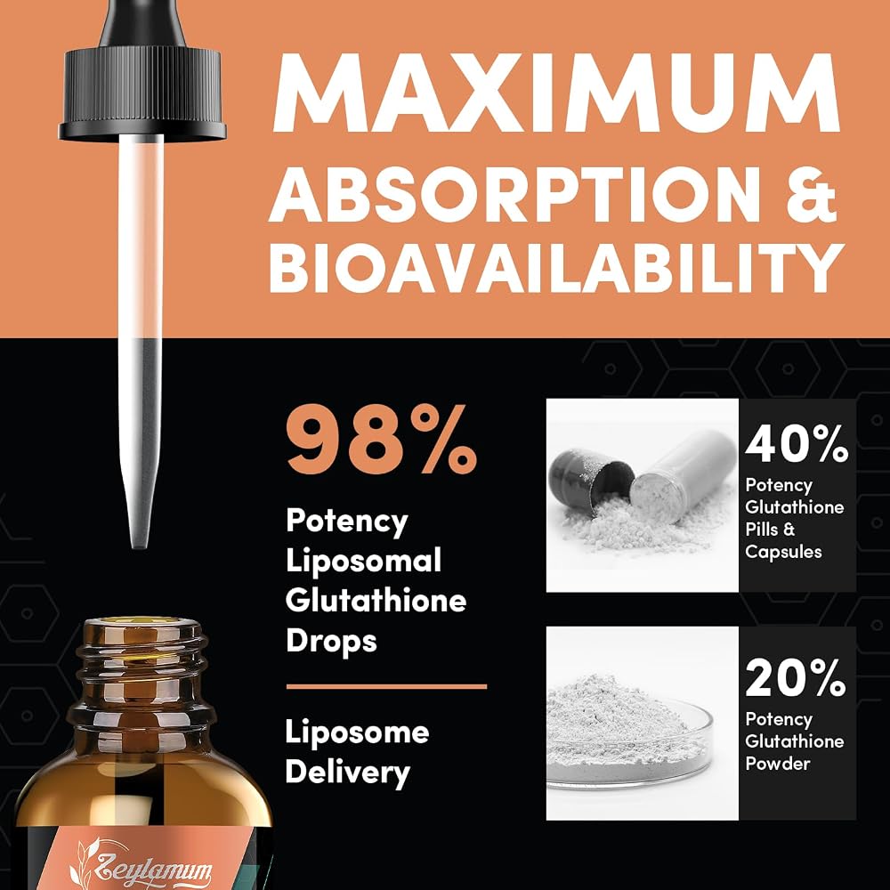 Zeylamum 2000MG Liposomal Glutathione Liquid Drops