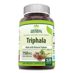 Herbal Secrets Triphala Supplement 750 mg - 120 Vegetarian Capsules