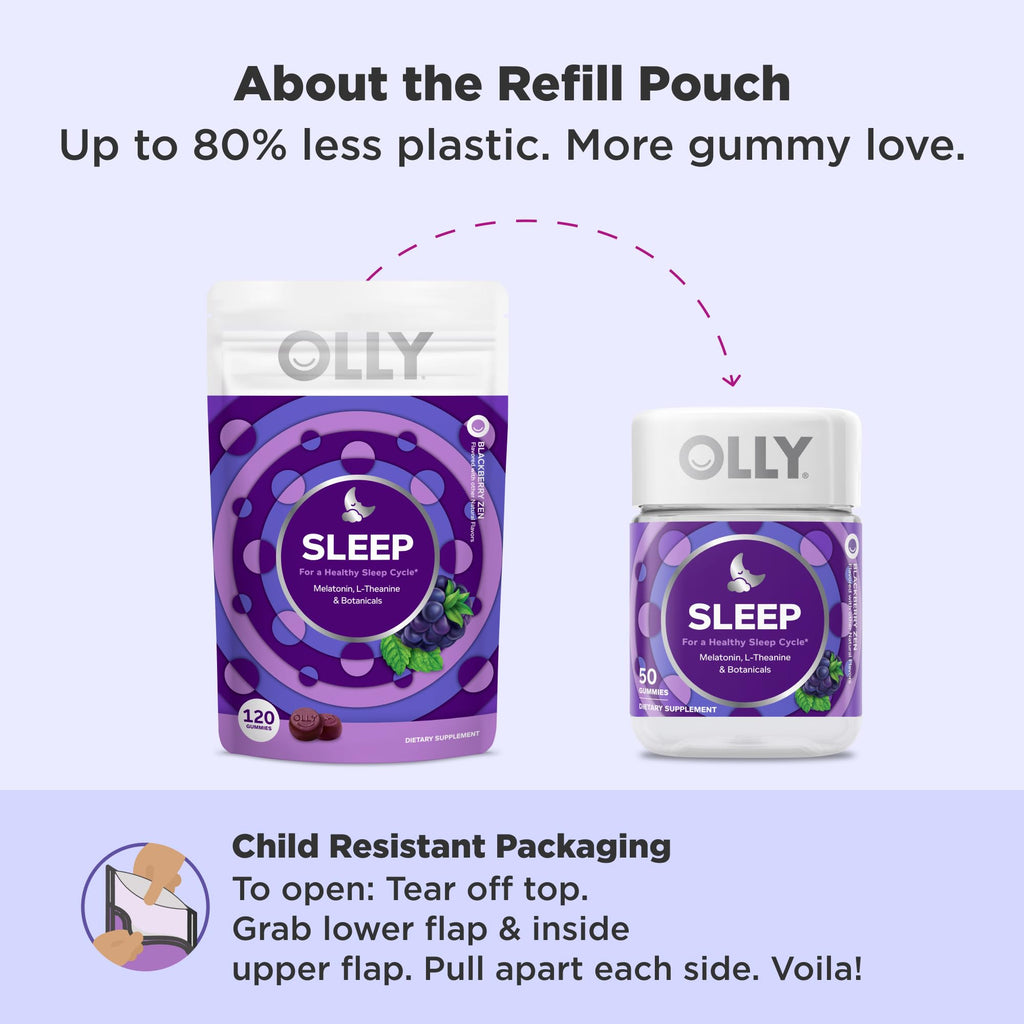 OLLY Sleep Support Gummy Supplement 3 mg Melatonin - 120 Count - image 4