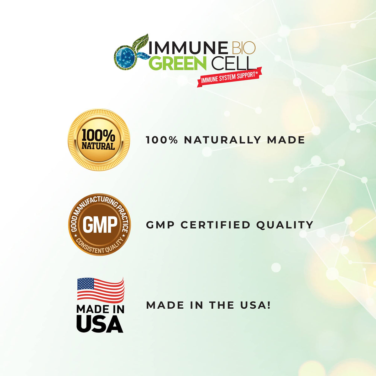 Immune Bio Green Cell Immune System Support Liquid - 2 x 8 oz - image 4