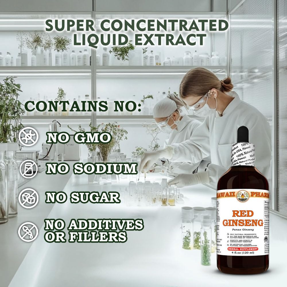 Hawaii Pharm Ginseng (Panax Ginseng) Root Liquid Extract