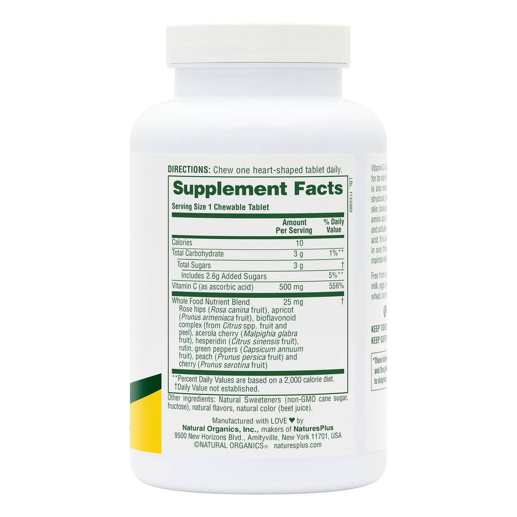 NaturesPlus Lovites Vitamin C 500mg Chewable Tablets - 90 Count - image 4