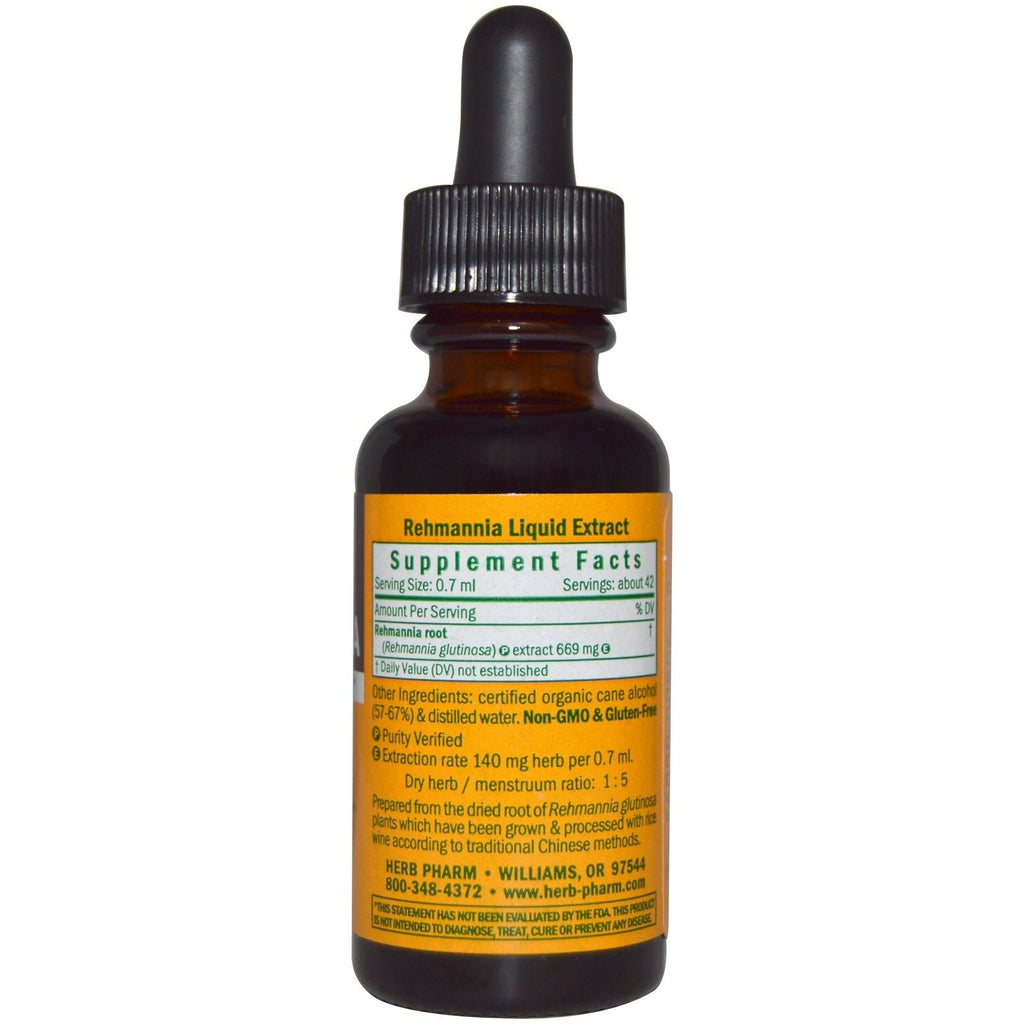 Herb Pharm Rehmannia Extract - 1 fl oz - image 2