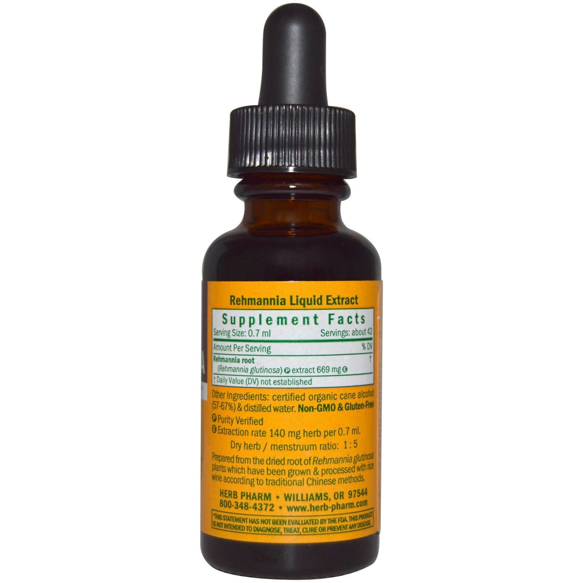 Herb Pharm Rehmannia Extract - 1 fl oz - image 2