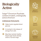 Solgar Chromium Picolinate 200 mcg - 180 Vegetable Capsules - image 4
