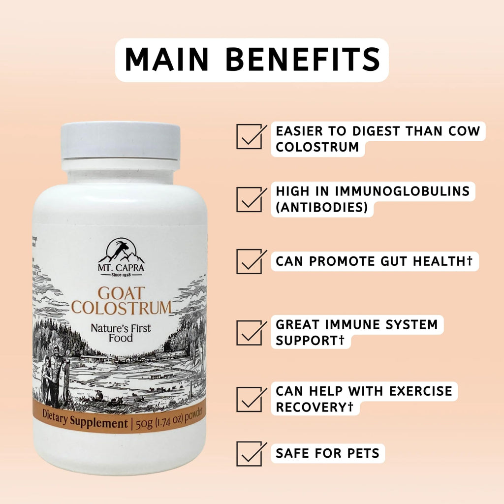 Mt. Capra Goat Colostrum Powder Immune Support - 50g - image 3