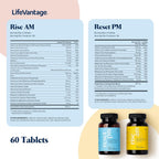 LifeVantage Rise AM and Reset PM Daily Multivitamin System
