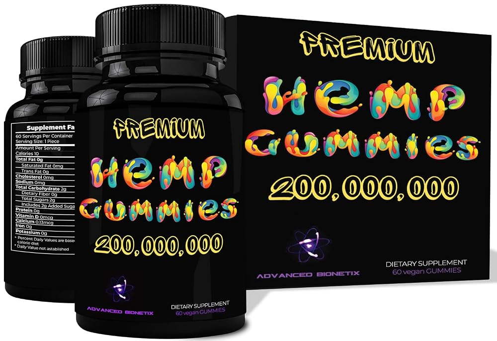 Advanced Bionetix Hemp Gummies for Calm & Sleep - 60 Count