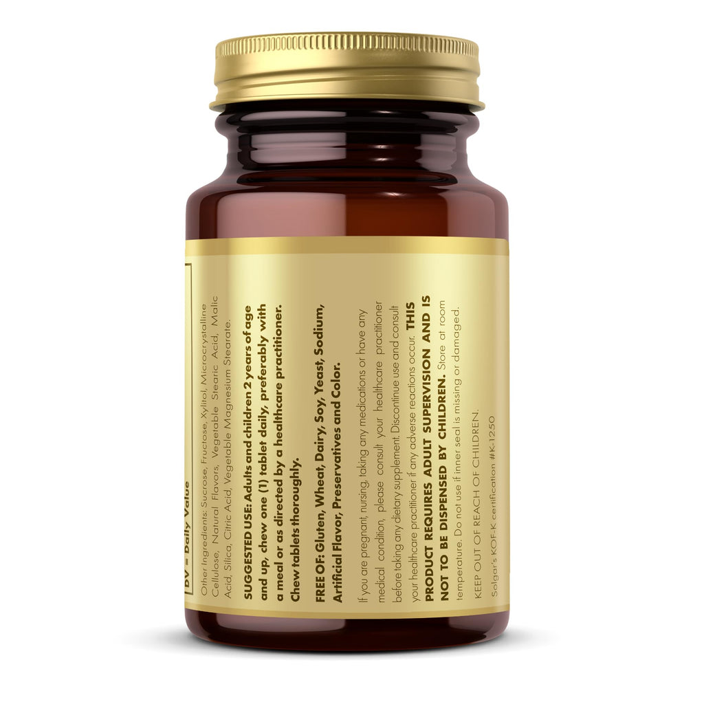 Solgar Vitamin D3 1000 IU Chewable Tablets - 100 Count - image 8