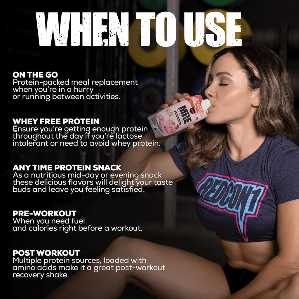 REDCON1 MRE Ready to Drink Protein Shake Cookies & Cream - 12 Pack - image 8