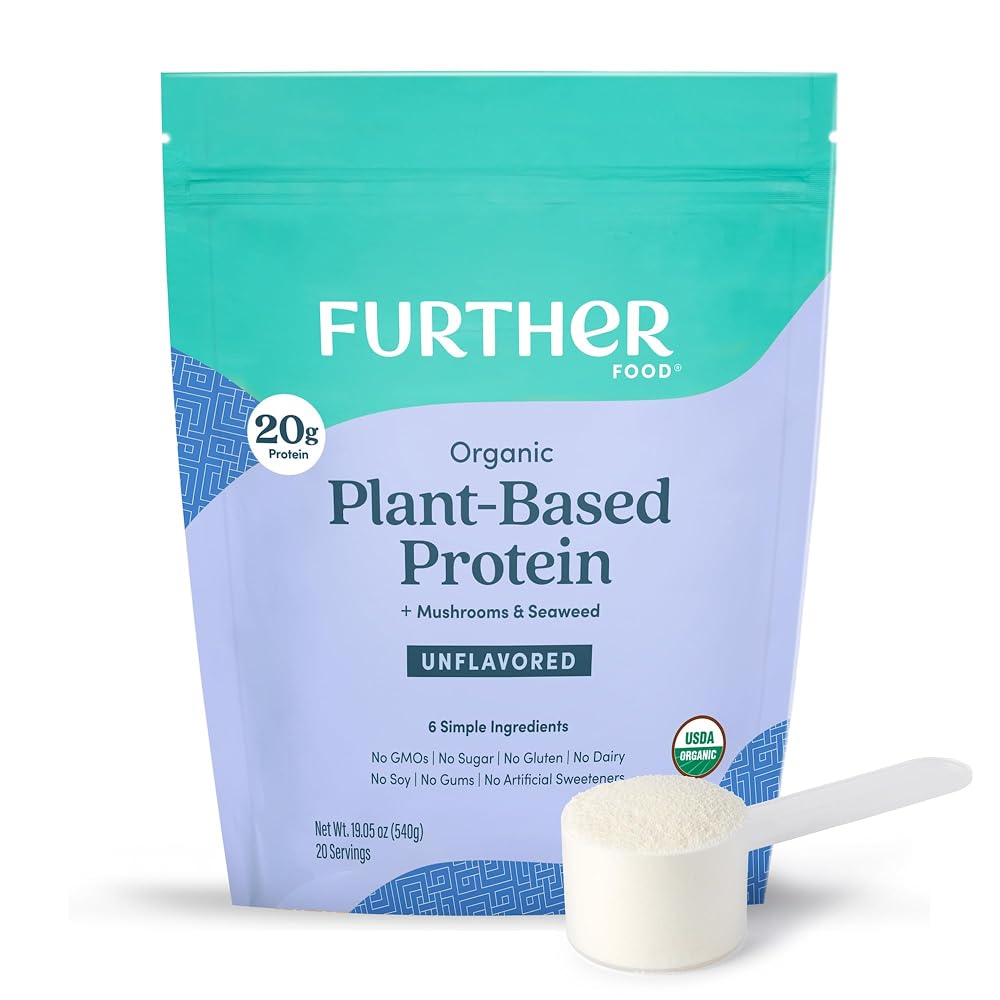 Further Food Organic Vegan Protein Powder Unflavored - 19.05 oz