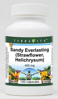 Terravita Sandy Everlasting Strawflower Helichrysum 450 mg - 100 Capsules