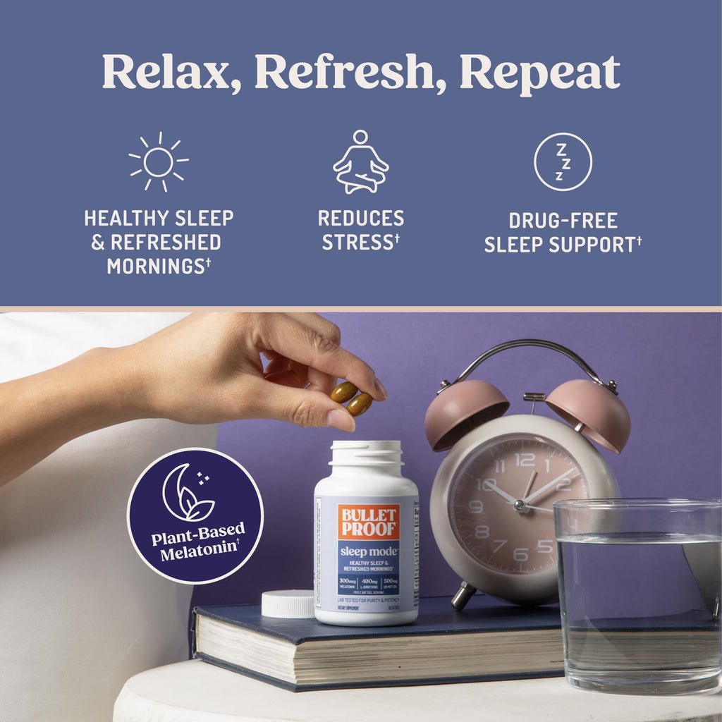 Bulletproof Sleep Mode Softgels for Sleep Support - 60 Softgels - image 3