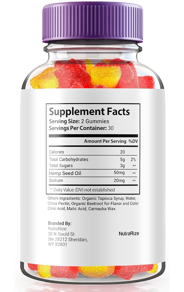 NutraRize Sera Relief Hemp Gummies for Sleep Support - 60 Gummies - image 2